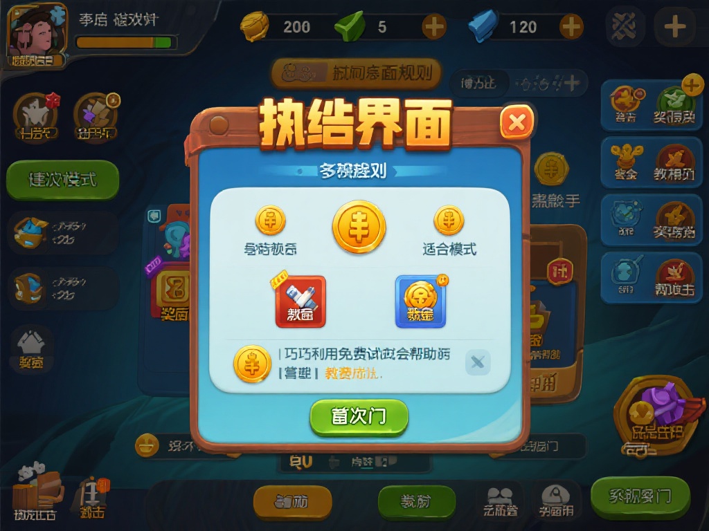 熟悉游戏界面和规则：首次进入游戏，建议花时间多点击